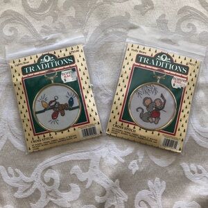 NEW Cross Stitch Kits With Frames (Bundle of Two)